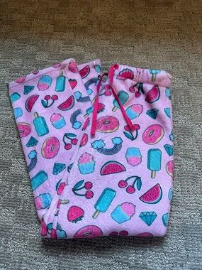 Pink Sweet Treats Fleece Lounge Pants, Pixielane 11/12